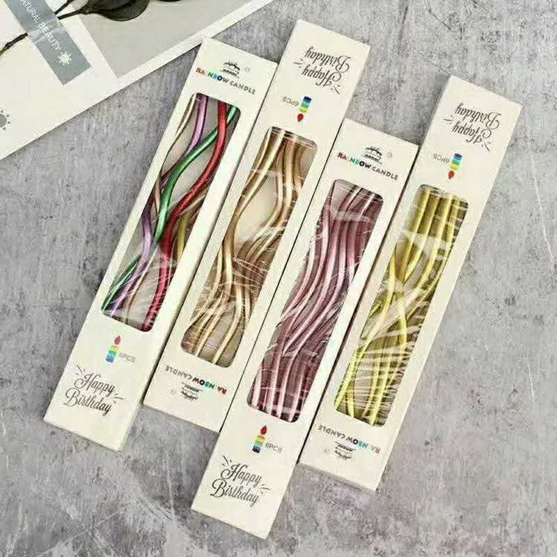 Chrome Spiral Candle